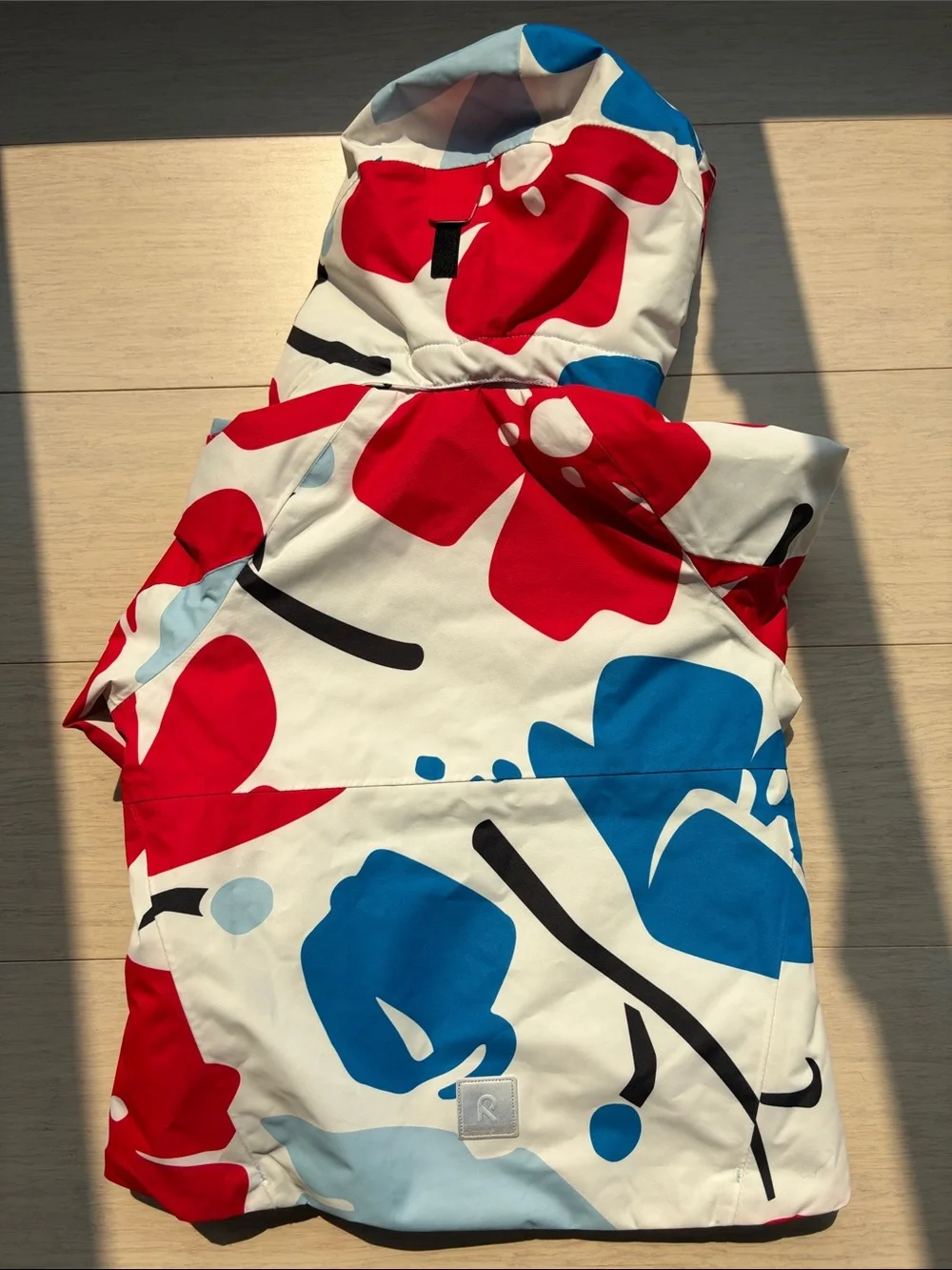 Reima Kids' Red & Blue Patterned Puffer Jacket